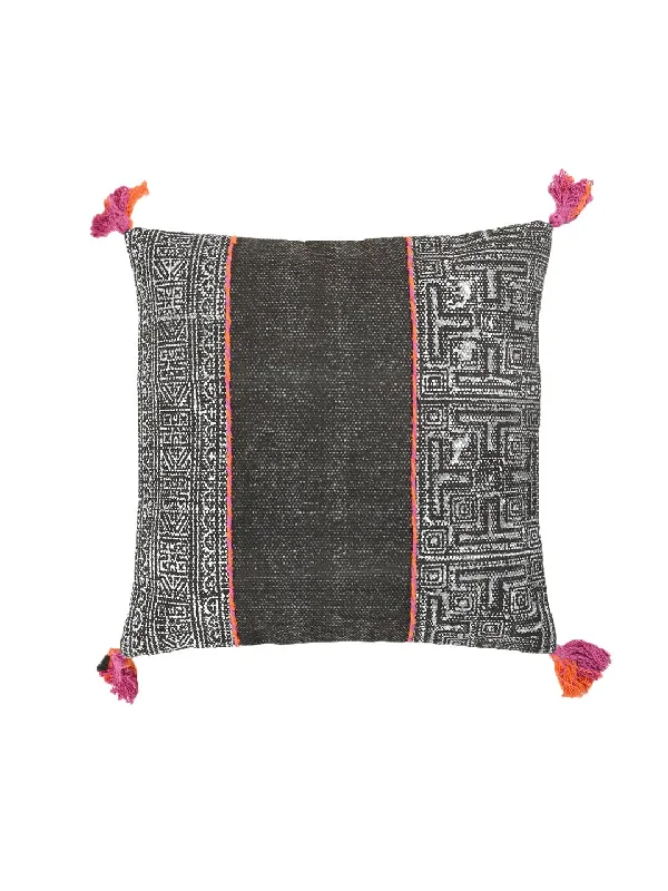 REVA - COTTON PRINTED SQUARE CUSHION COVER