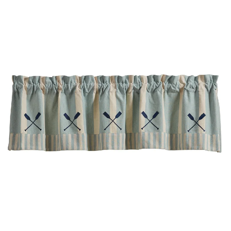 River Runner Stripe Lined Paddle Valance - 60" x 14" Park Designs