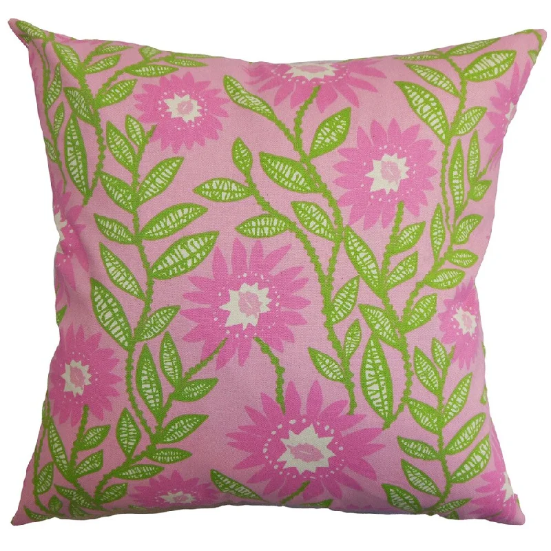 Leena Floral Euro Sham Pink