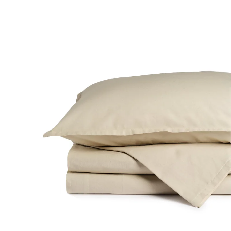 Percale Cotton Sheet Set in Isabela Beige