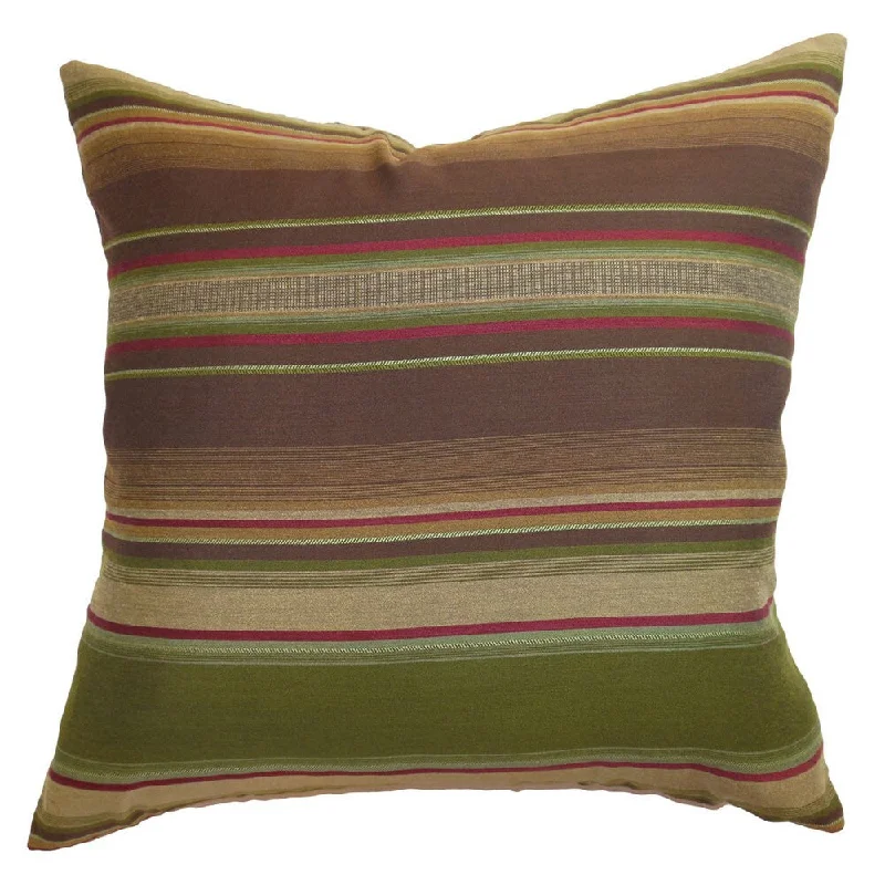 Neville Stripes Euro Sham Brown/Olive