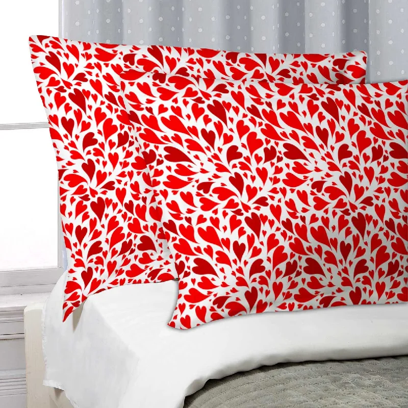 ArtzFolio Valentine Hearts Pillow Cover Case