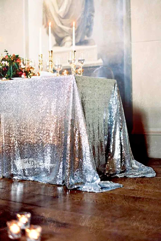 Sterling Silver Sequin Tablecloth