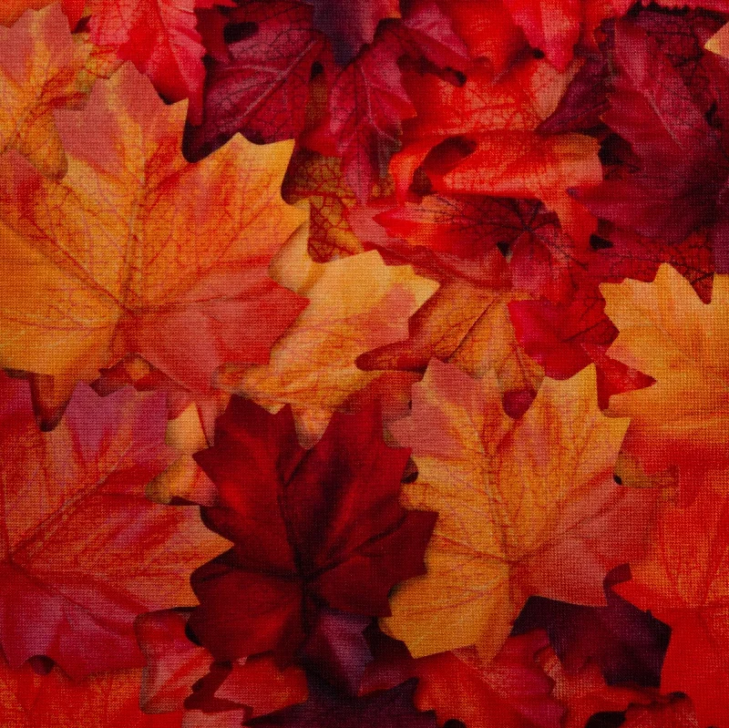 Printed Tabling - HARVEST FESTIVAL - Maple leaf - Orange