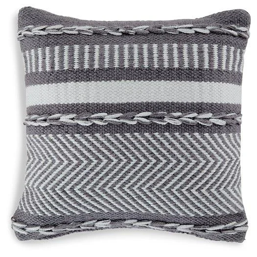 Yarnley Gray/White Pillow (Set of 4)