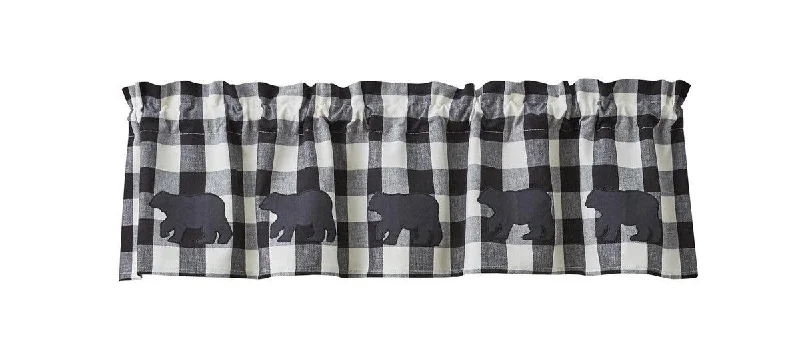 Wicklow Check Valance - Bear Applique Park designs