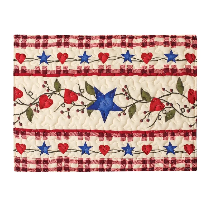 Country Star Colorful Patchwork Pillow Sham Cover