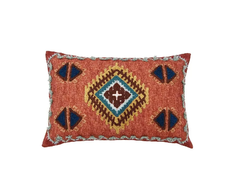 Kinsfolk Embroidered Lumbar Pillow Cover