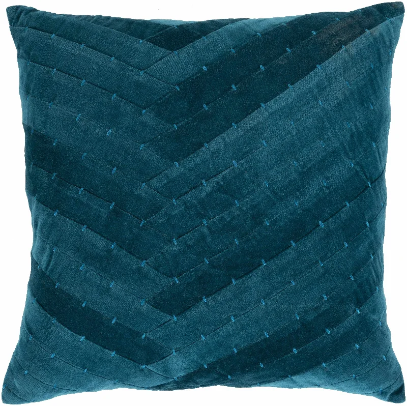 Eleroy Teal Square Throw Pillow