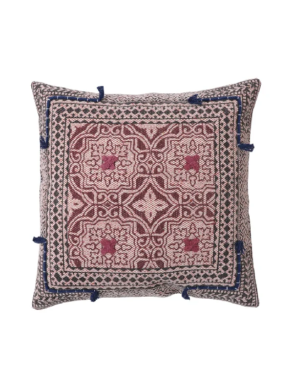 HAZE - COTTON PRINTED SQUARE CUSHION COVER