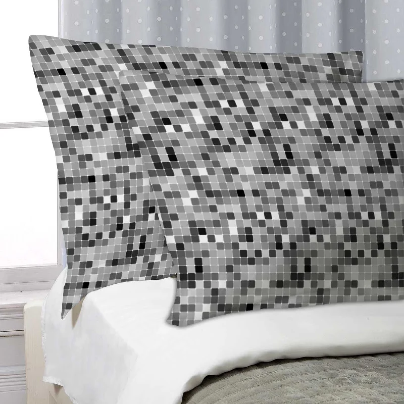 ArtzFolio Black & White Square Pillow Cover Case