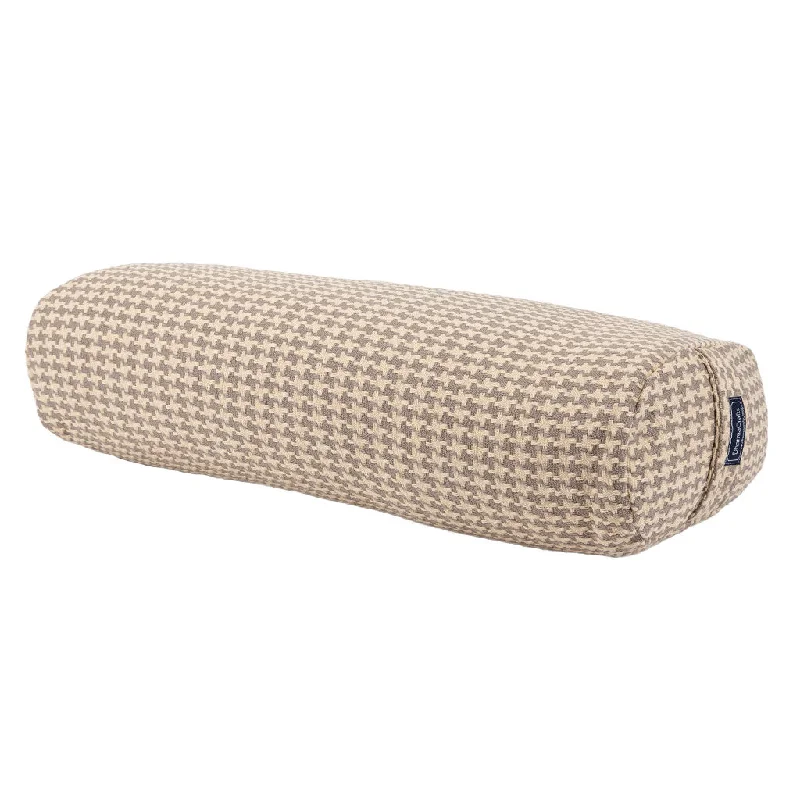 Houndstooth Beige Bolster