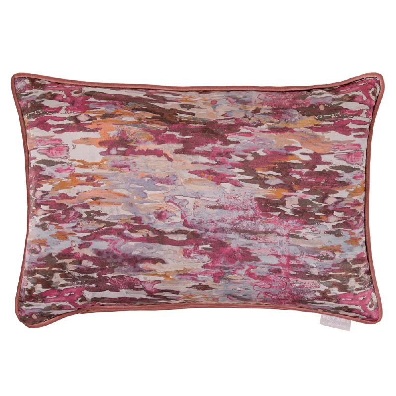 Olitski Printed Feather Cushion Elderberry