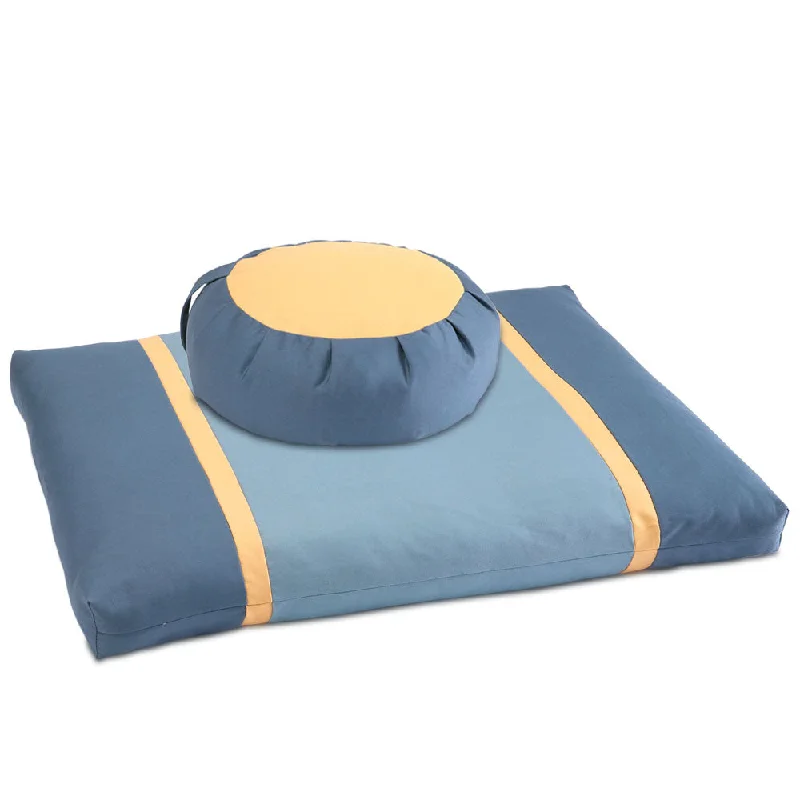 Stillness & Light: Gold Moon Meditation Cushion Set