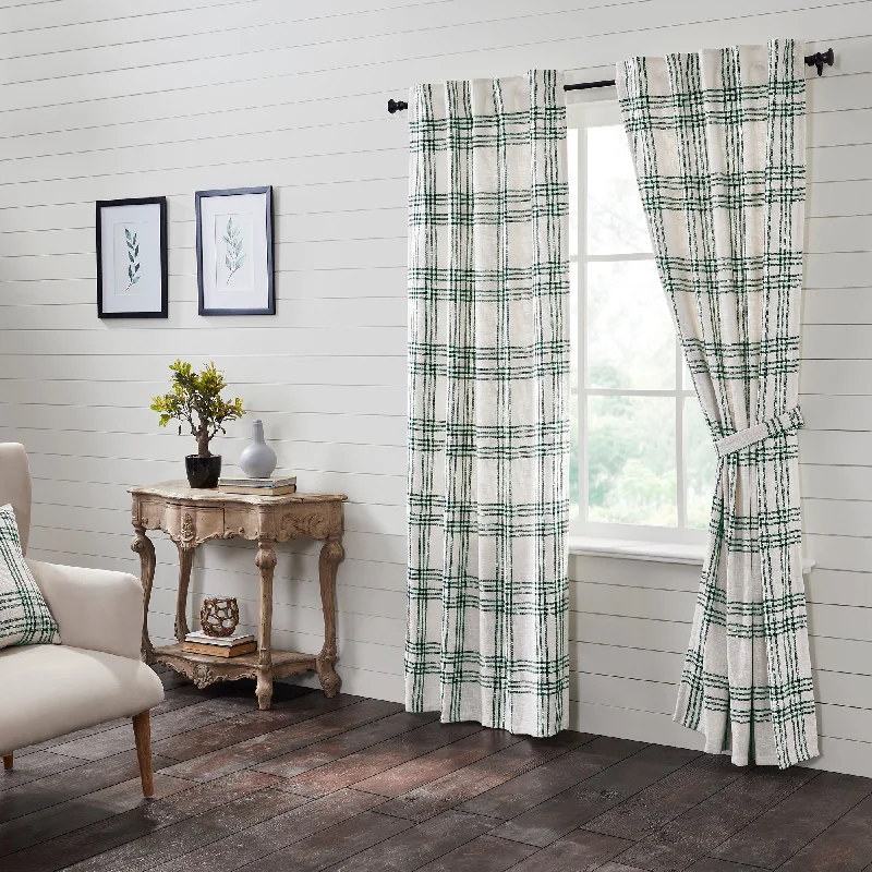 Pine Grove Plaid Panel Curtain Set of 2 84x40 VHC Brands