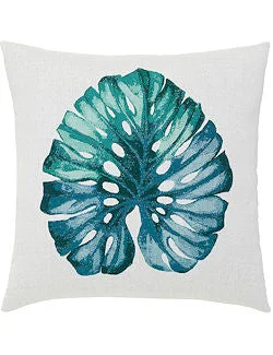 Tropical Leaf Sunbrella® Outdoor Pillow