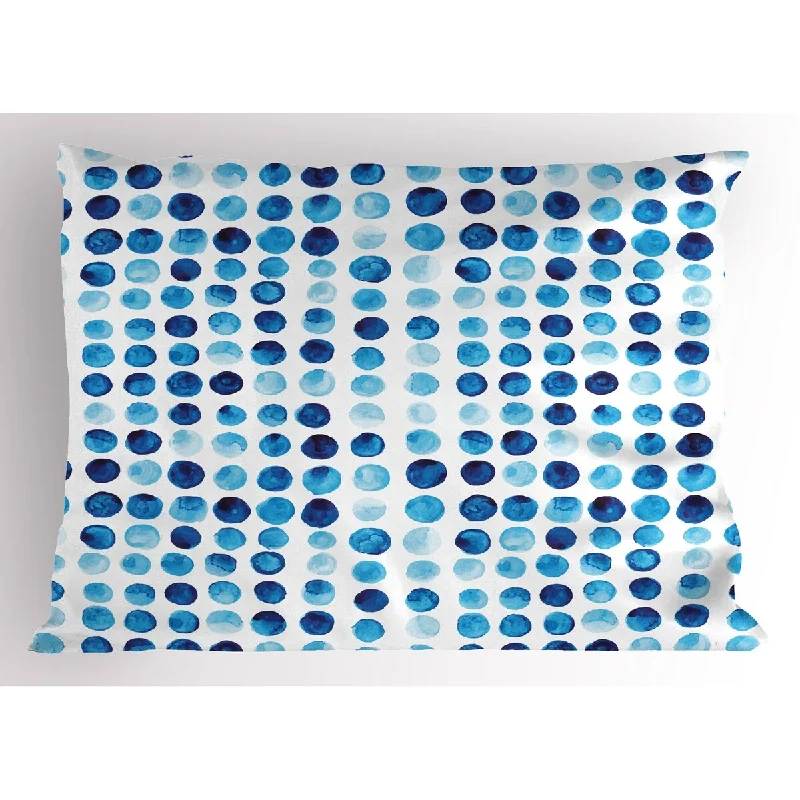 Ambesonne Blue Pillow Sham, Decorative Standard Size Printed Pillowcase