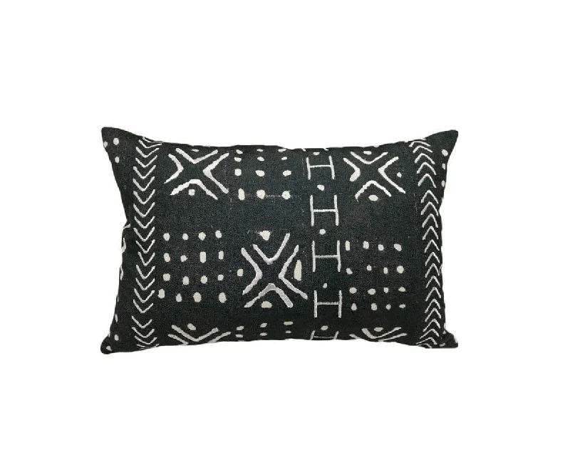 Modern Mudcloth Lumbar Pillow Cover