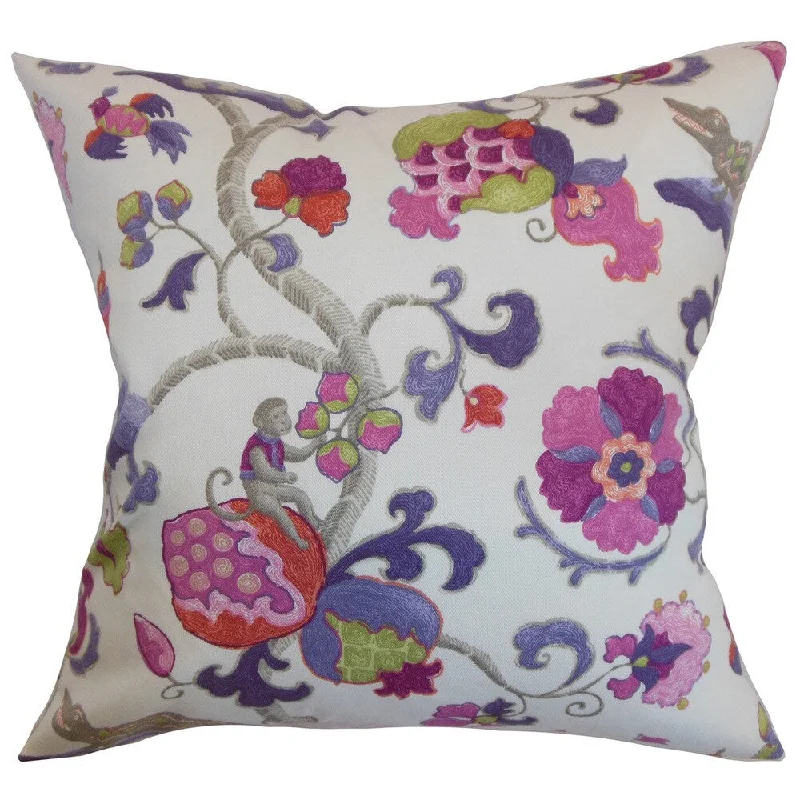 Majella Floral Euro Sham Purple Sage