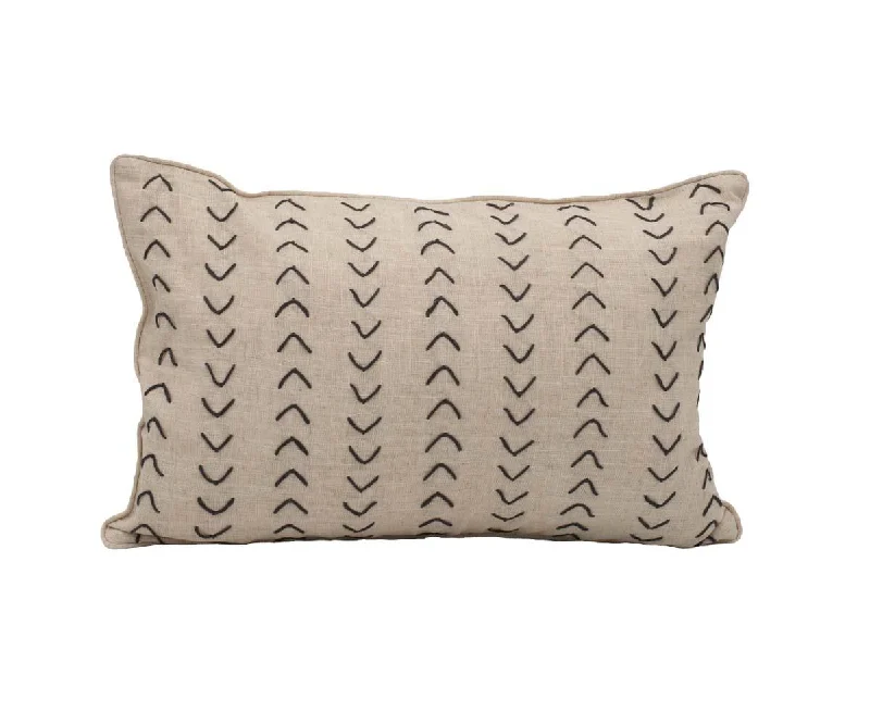 Gamta Herringbone Stitch Lumbar Pillow Cover