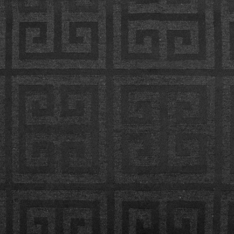 Tablecloth Fabric - Wide-width - Greek key Black