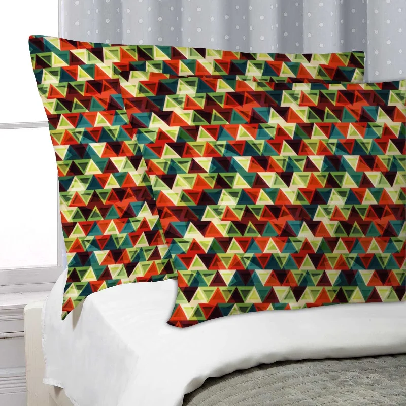 ArtzFolio Grunge Triangle D3 Pillow Cover Case