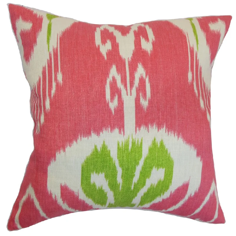 Ukhta Ikat Euro Sham Peony