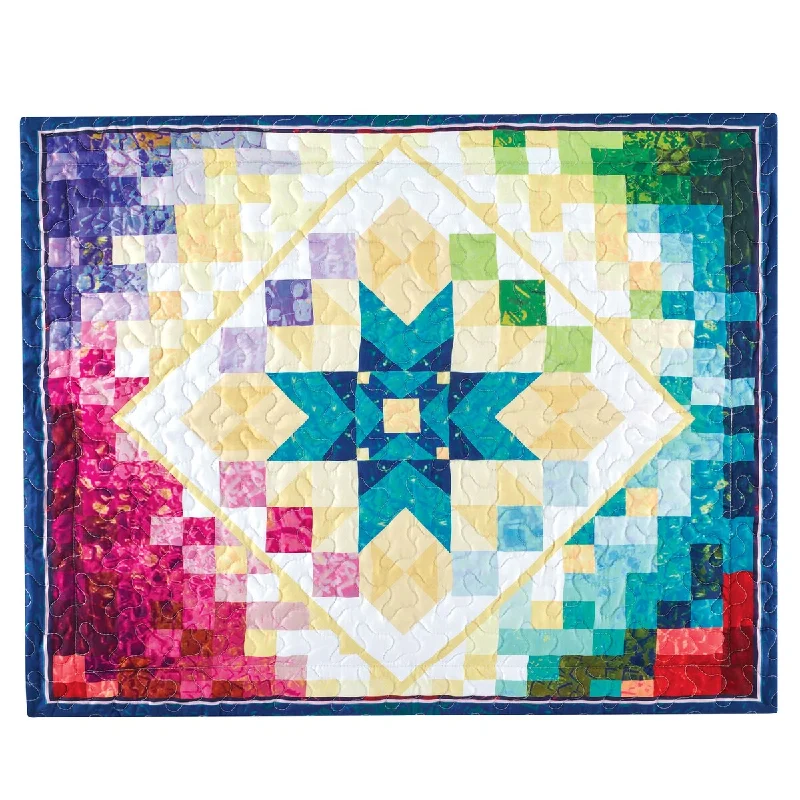 Reversible Colorful Kaleidoscope Pillow Sham