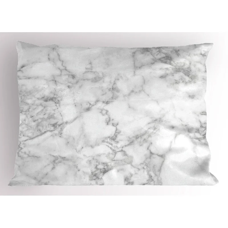 Ambesonne Marble Pillow Sham, Decorative Standard Size Printed Pillowcase