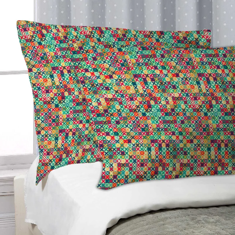 ArtzFolio Colored Crosses Pillow Cover Case