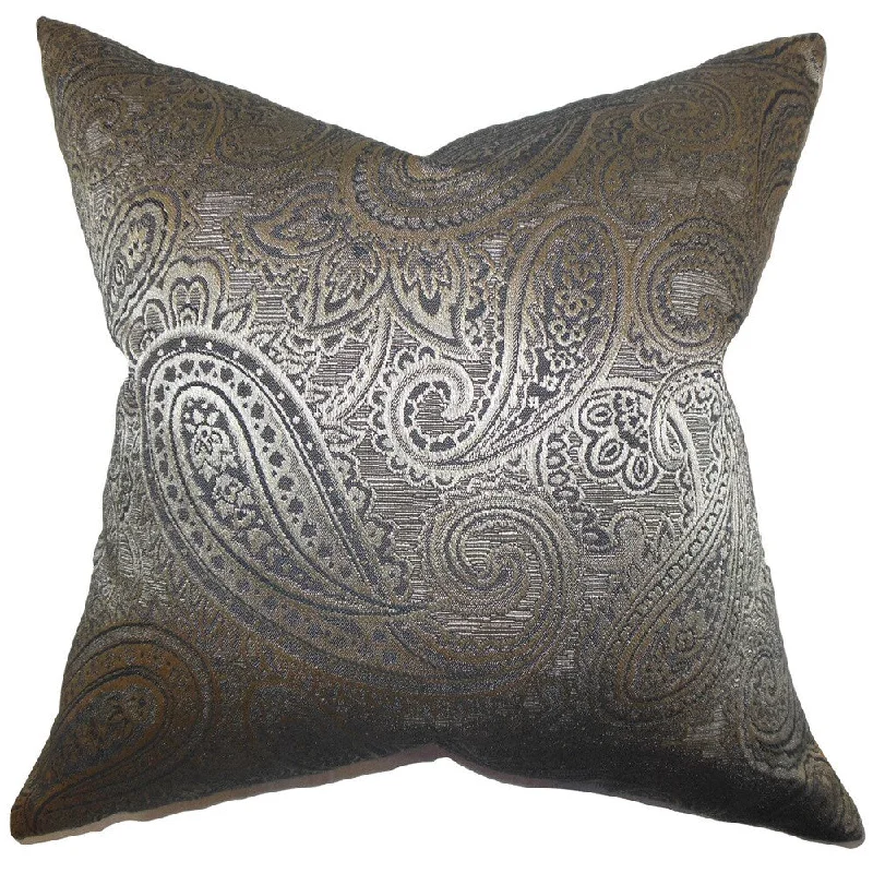 Cashel Paisley Euro Sham Gray