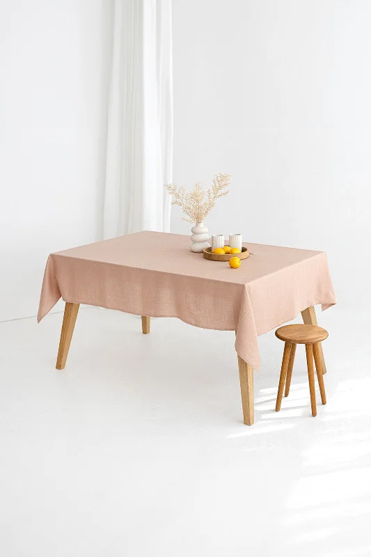 Powder Linen Tablecloth