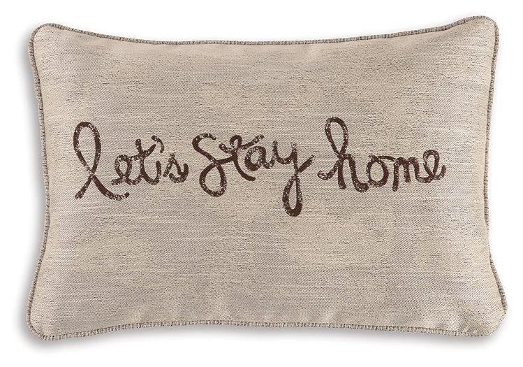 Lets Stay Home Chocolate Pillow