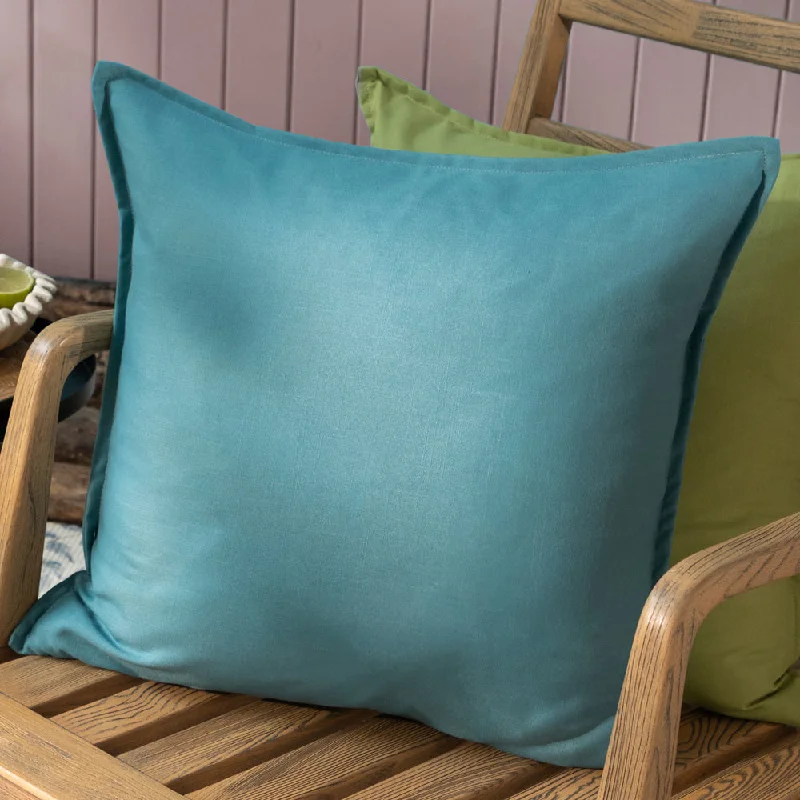 Alfresco Outdoor Square Oxford Cushion Teal