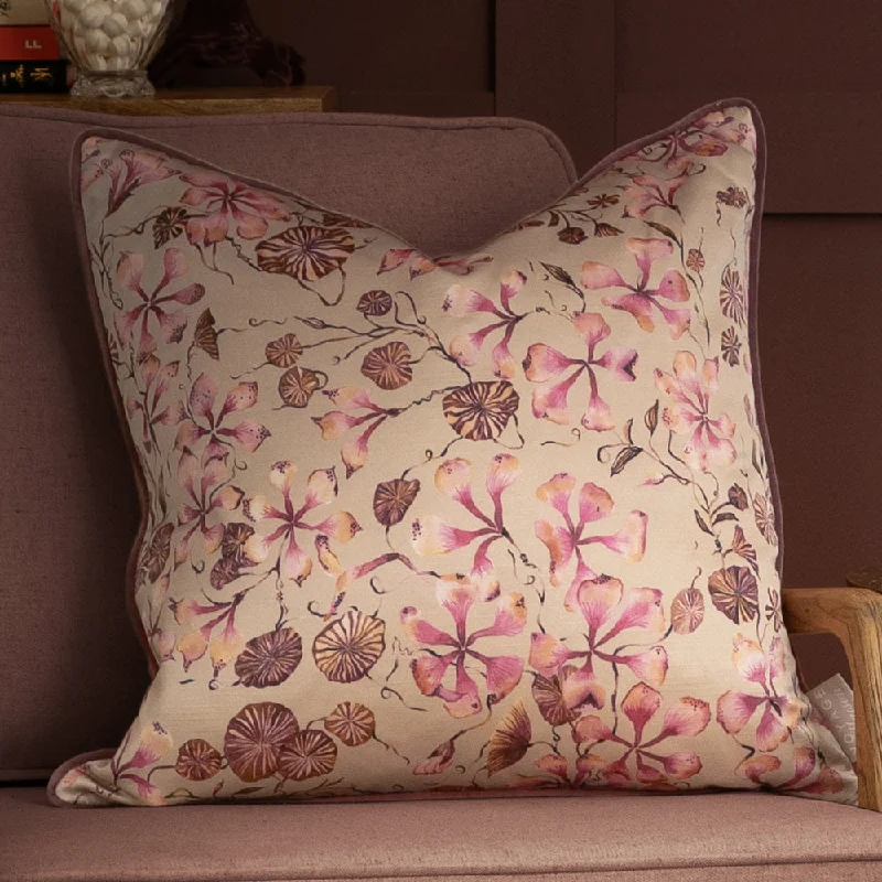 Philipa Printed Piped Cushion Posy