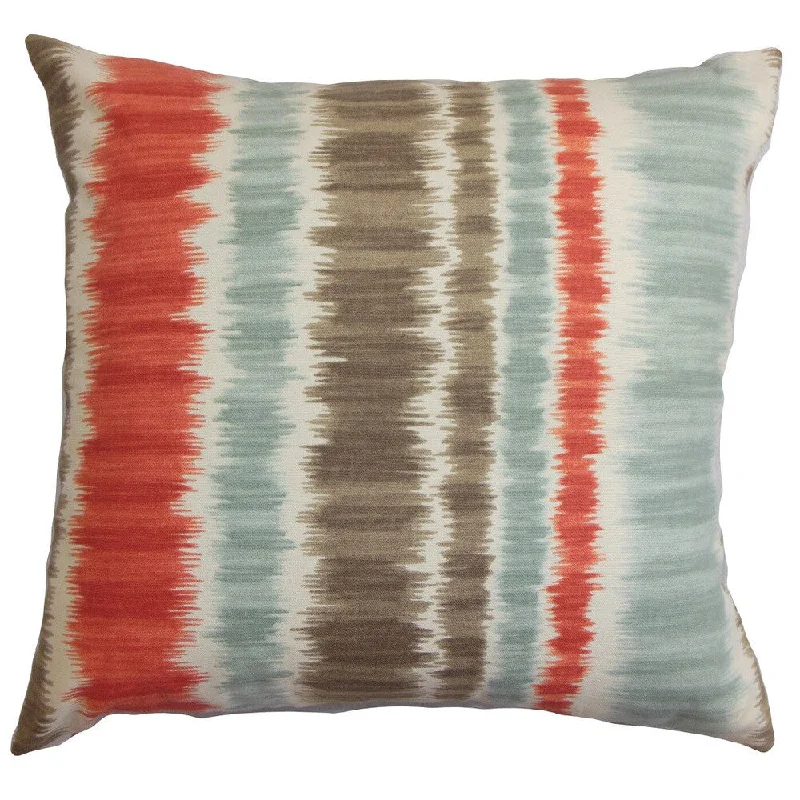 Odile Stripes Euro Sham Red Blue