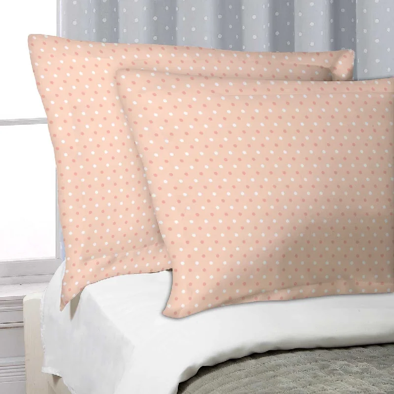 ArtzFolio Pink Polka Dots Pillow Cover Case