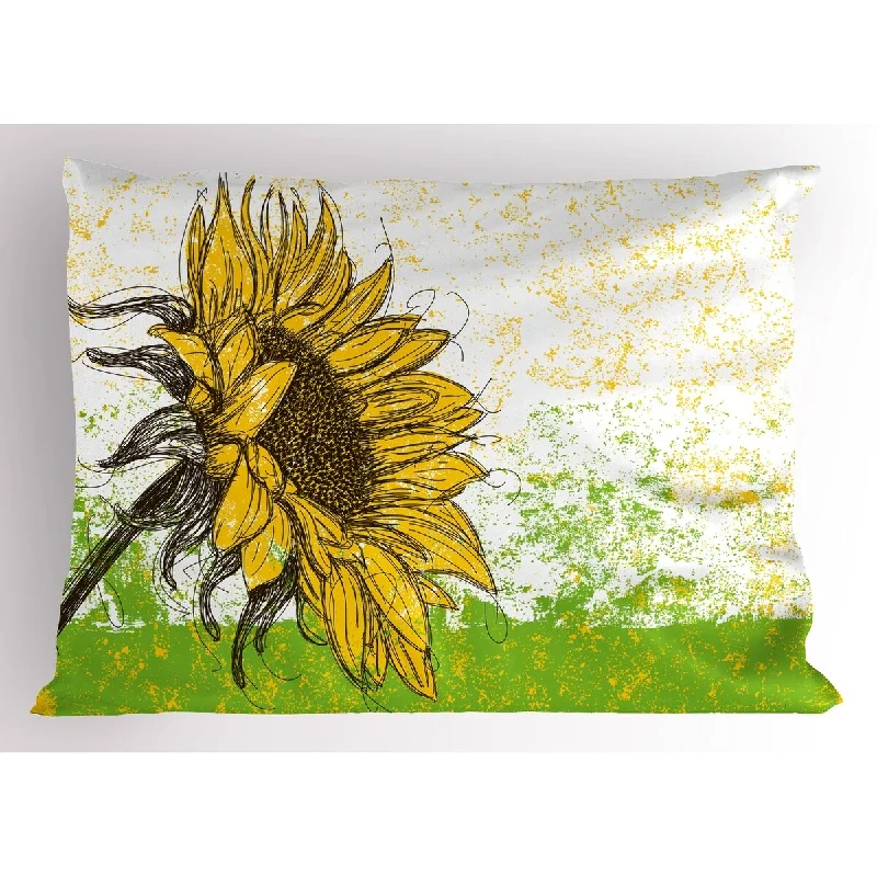 Ambesonne Nature Pillow Sham, Decorative Standard Size Printed Pillowcase