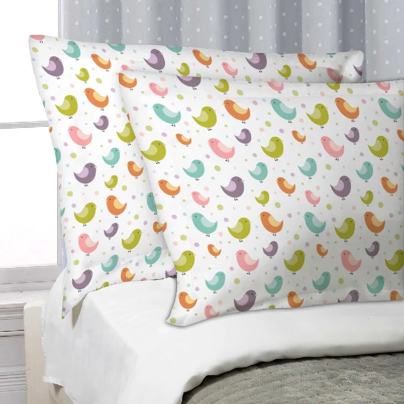 ArtzFolio Colorful Birds Pillow Cover Case