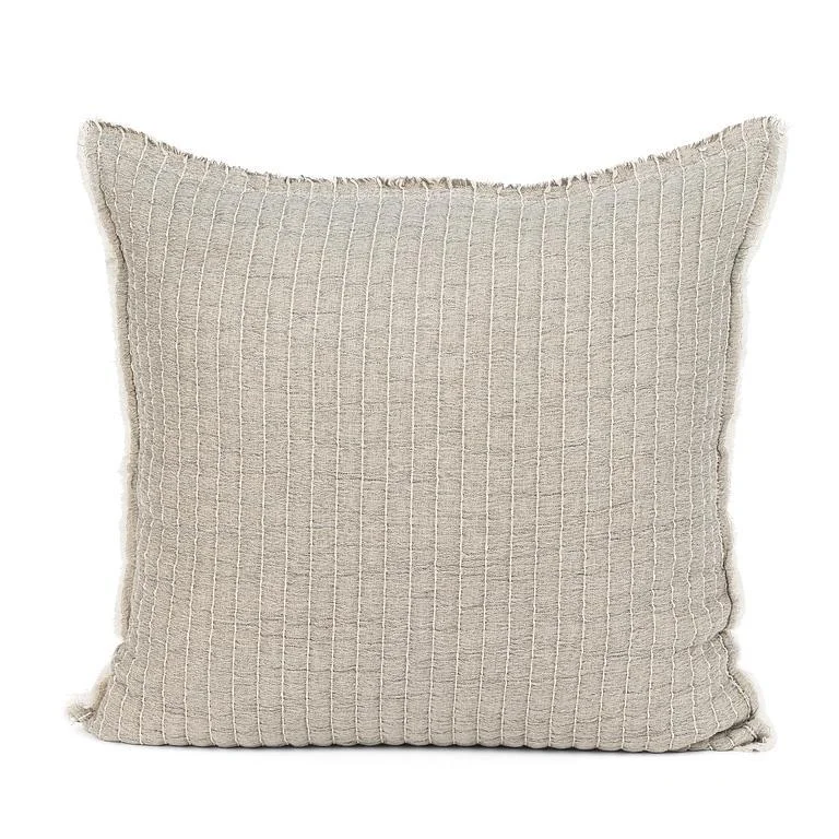 Kantha Grey Overstitch Square Pillow