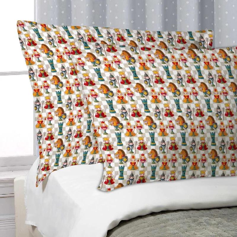 ArtzFolio Cartoon Chess Pillow Cover Case