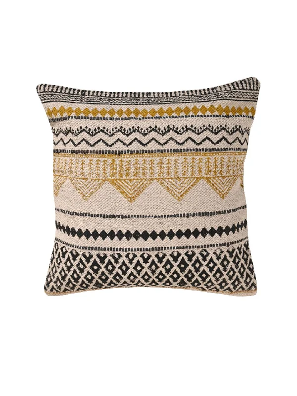 PSYCHE - COTTON PRINTED SQUARE CUSHION COVER