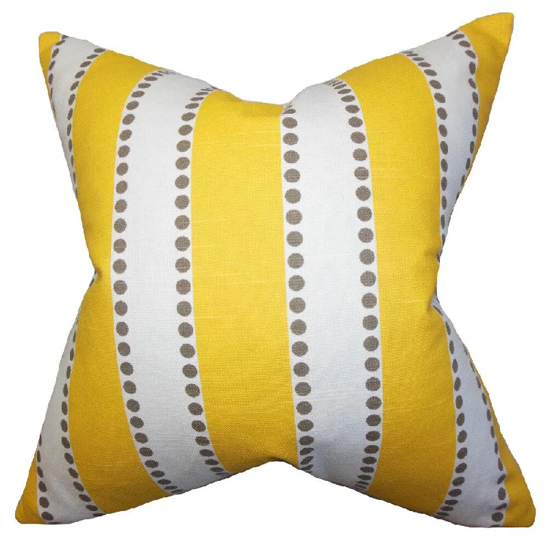 Odienne Stripes Euro Sham Yellow