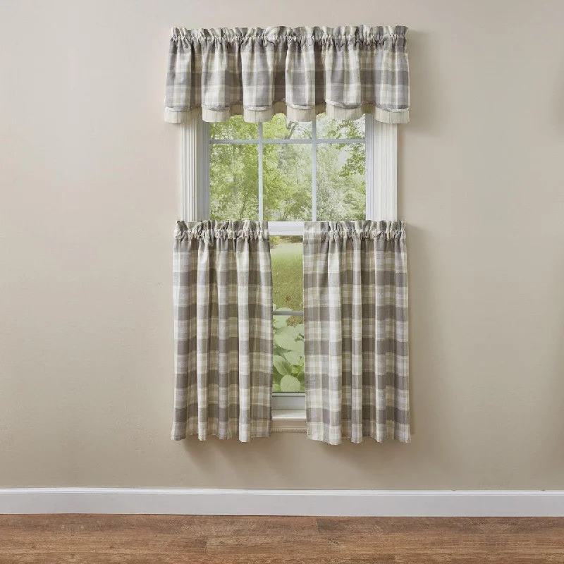 Weathered Oak Valance - Lined Layered Park Designs