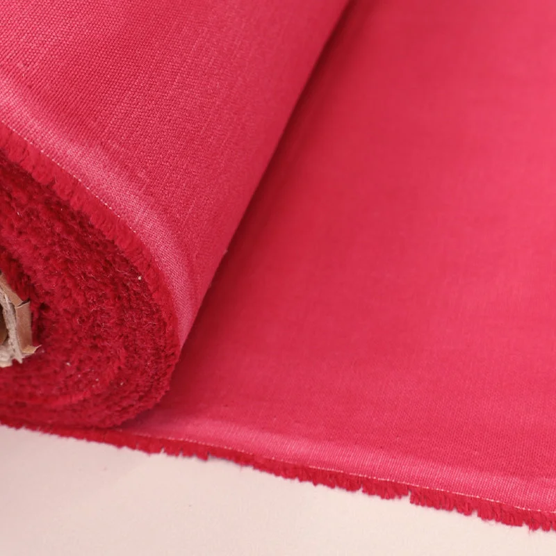 Home Furnishing Fabric Brushed Panama Weave - Raspberry Pink