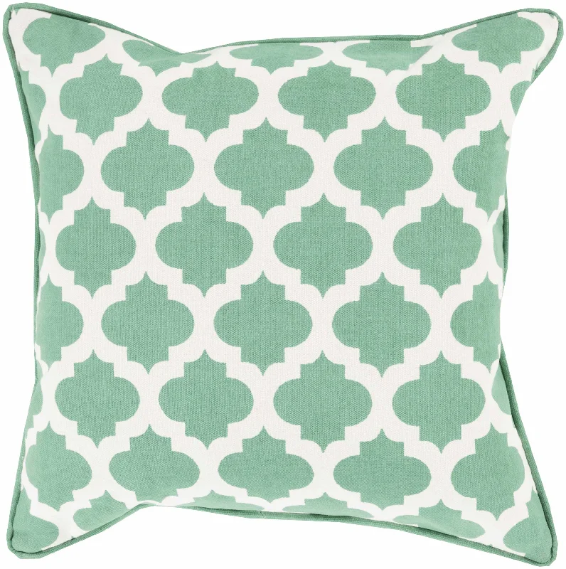 Mooroobool Green Trellis Accent Pillow - Clearance