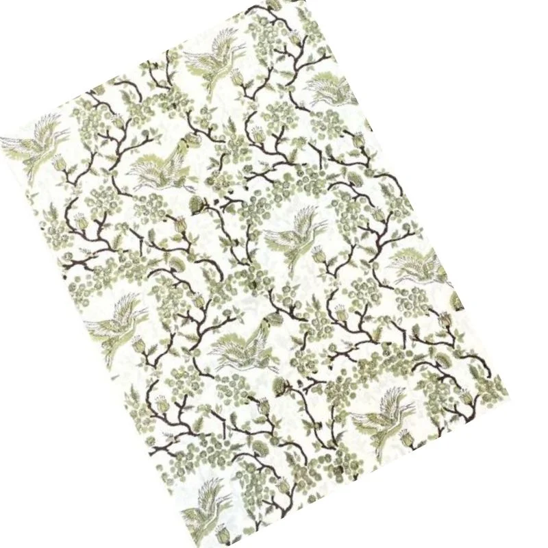 Toile de Jouy Birds in Sage Tablecloth