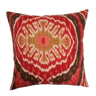 Iovenali Ikat Euro Sham Red