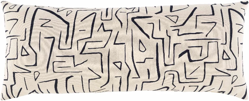 Belgrave Abstract Line Art Lumbar Pillow