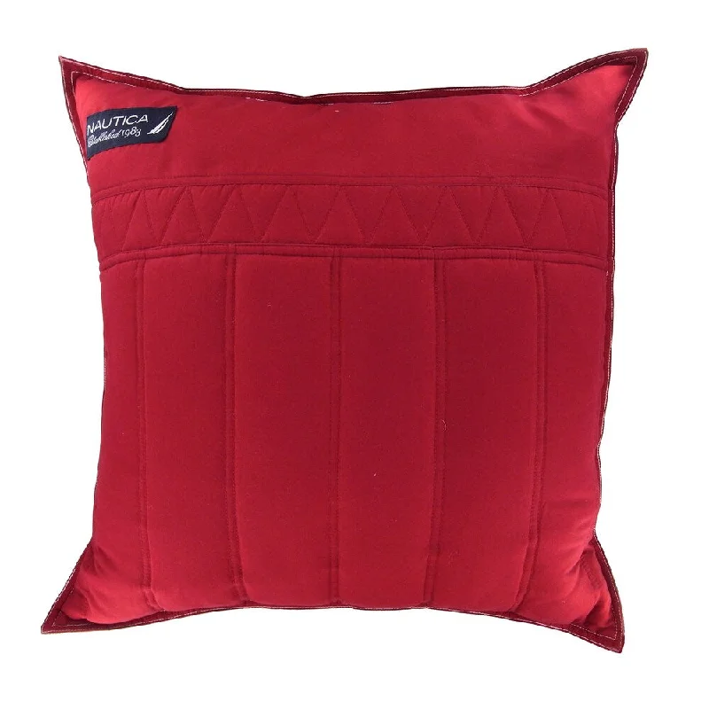 Nautica Mainsail Red Microfiber Euro Sham